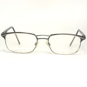 Brendel MOD 75 Black Silver Eyeglasses Frames 53-19-145 Rectangle Mens Womens
